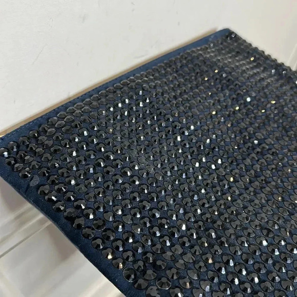 Deux Lux Blue Studded Clutch Bag - Picture 4 of 11